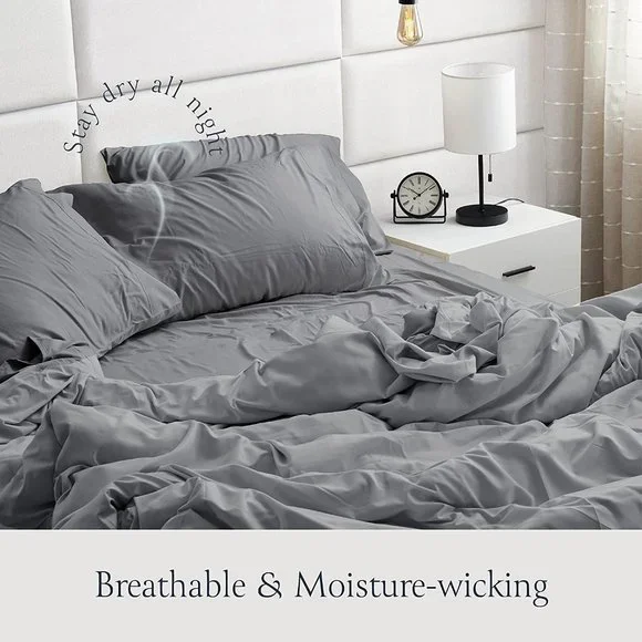 New King Size Bed Sheets Set - Silky Soft Full Sheet Set - Luxury 6 Piece Bed Sh - Picture 2 of 7